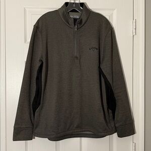 Callaway Charcoal Quarter-Zip Performance Jacket, Size L
